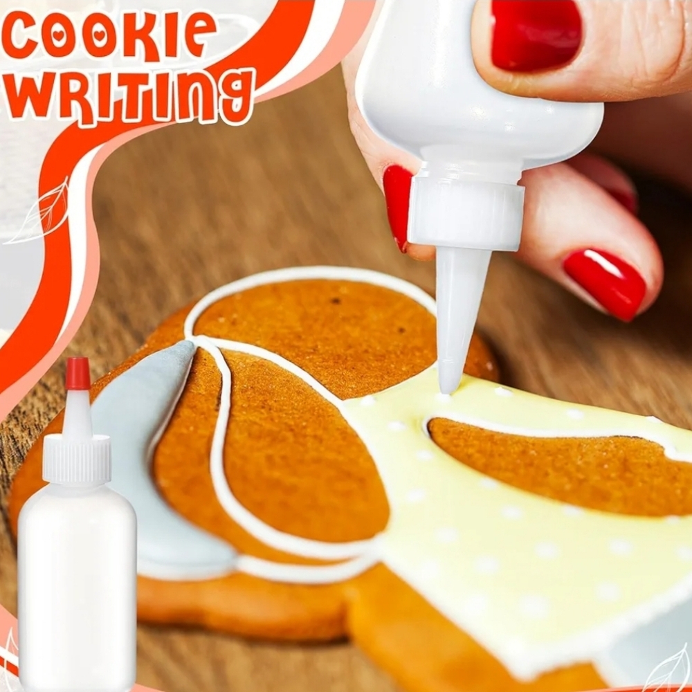 Cookie icing decorating bottles 10 2 oz with caps new in packaging